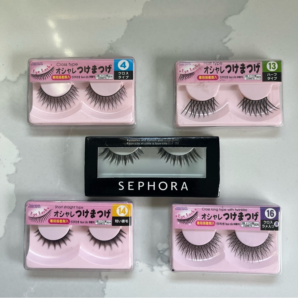 Set of 5 Sephora False Eyelashes Brand New Never Opened